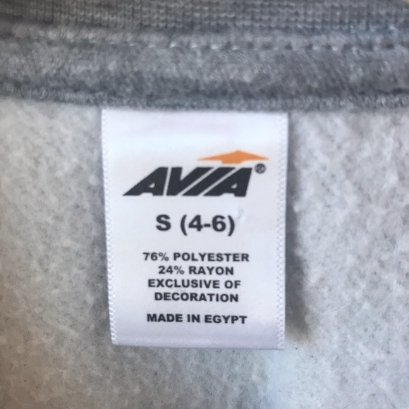 Avia gray sweatshirt with black and white stripes - Picture 8 of 8